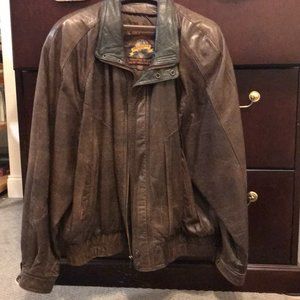 Leather Bomber Jacket